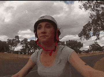 Magpie swooping and attacking a lady during breeding season!